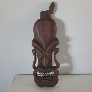 Handcrafted Wooden Tiki Carving